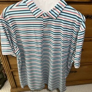 Multi colored Peter Millar golf shirt